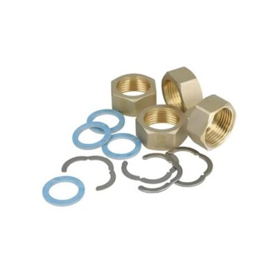 Aansluitset 5/4″ voor geribbelde RVS buis