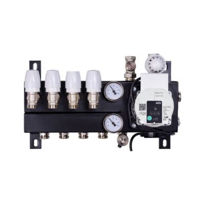 Stalen verdeler met pomp